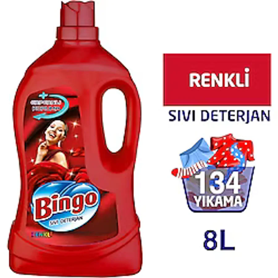 Bingo Renkli Capcanlı Koruma Sıvı Deterjan 67 Yıkama 4 lt 2'li