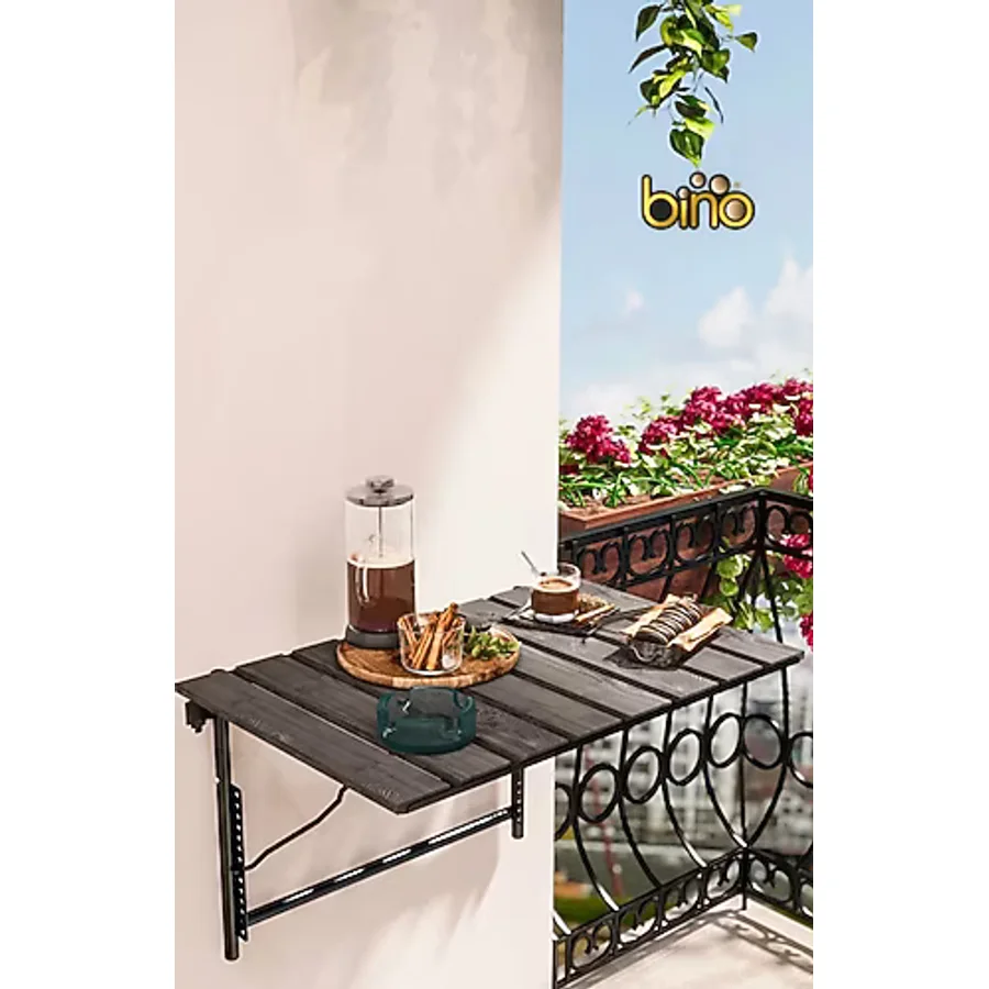 Bino Balkon Bahçe Masası Mutfak Masası Katlanır Duvar Masası Piknik Kamp Masası Dekoratif Şık Ayarlı Masa