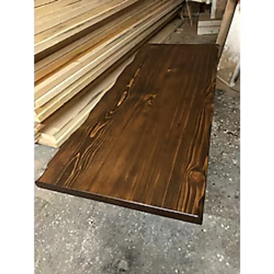 Bintaş Mobilya Kütük Mutfak Tezgahı Koyu Ceviz 150X60.CM