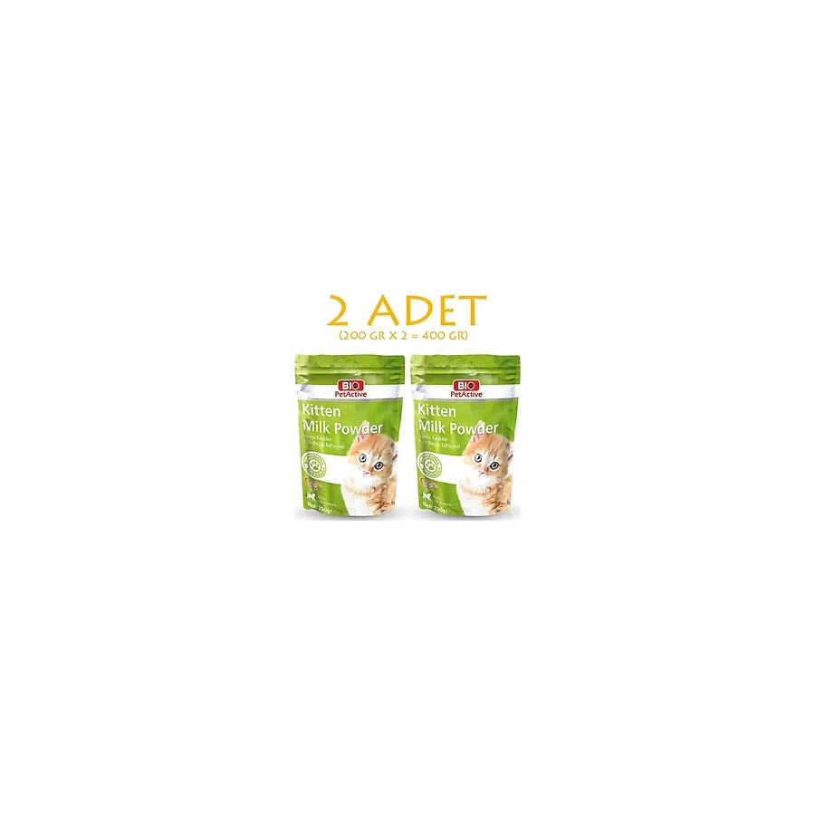 Bio Pet Active Kitten Milk Yavru Kedi Süt Tozu 200 gr 2 Adet