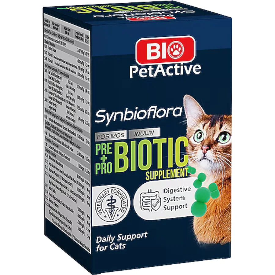 Bio PetActive Synbioflora Kedi Probiyotiği 60 Tablet