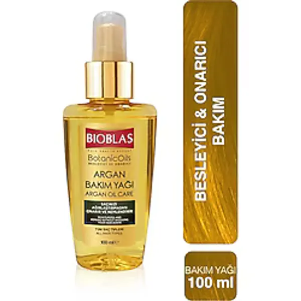 Bioblas Argan Saç Bakım Yağı - Besleyici Onarım & İpeksi Yumuşaklık 100 ml