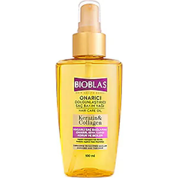 Bioblas Keratin & Kolajen Onarıcı Dolgunlaştırıcı 100 ml Saç Bakım Yağı