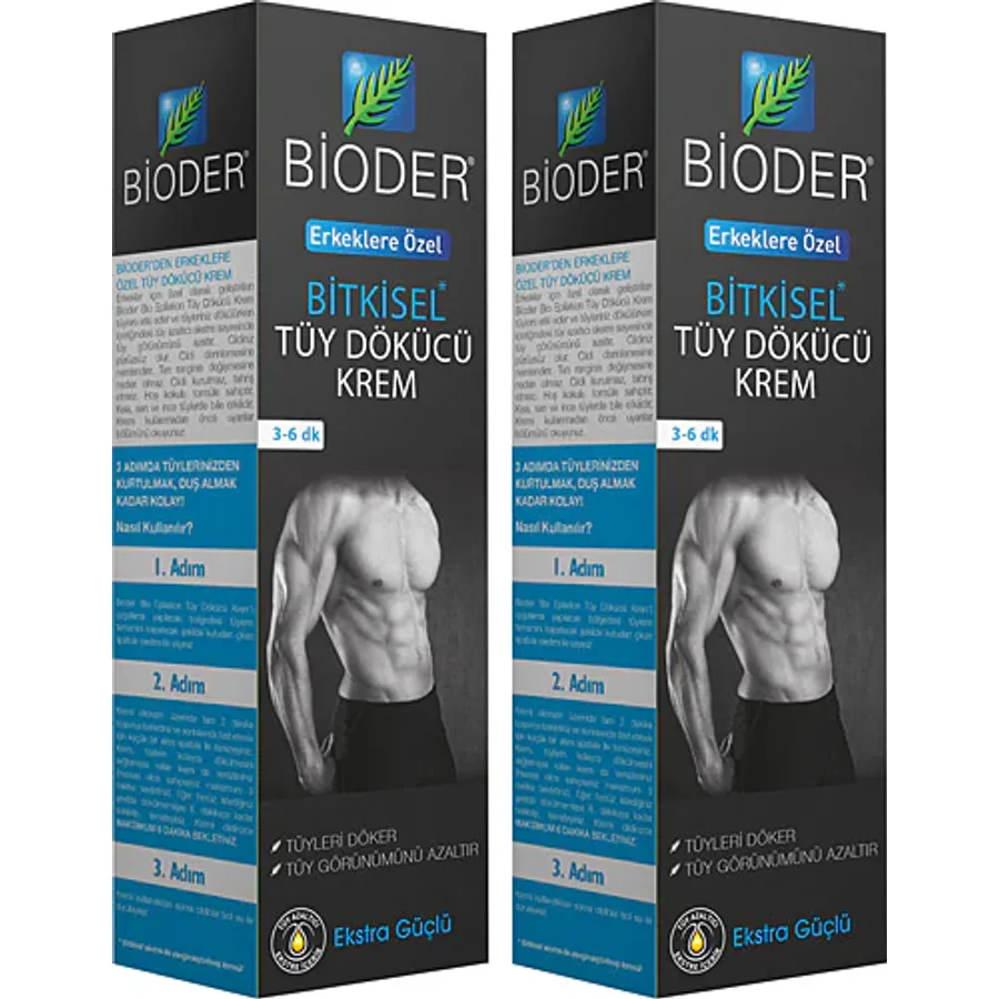 Bioder Tüy Dökücü Krem Bio-Epilation Erkekler İçin 100 ml 2 Adet