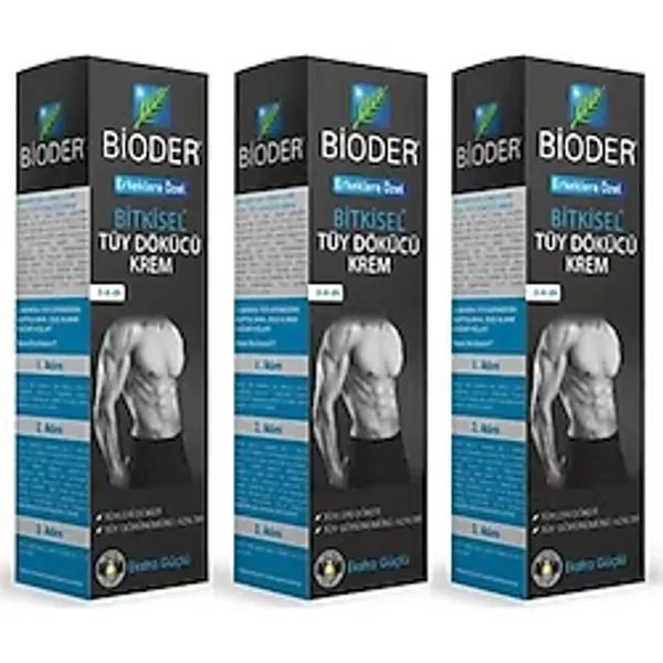 Bioder Tüy Dökücü Krem Bio-Epilation Erkekler için 100 ml 3 Adet