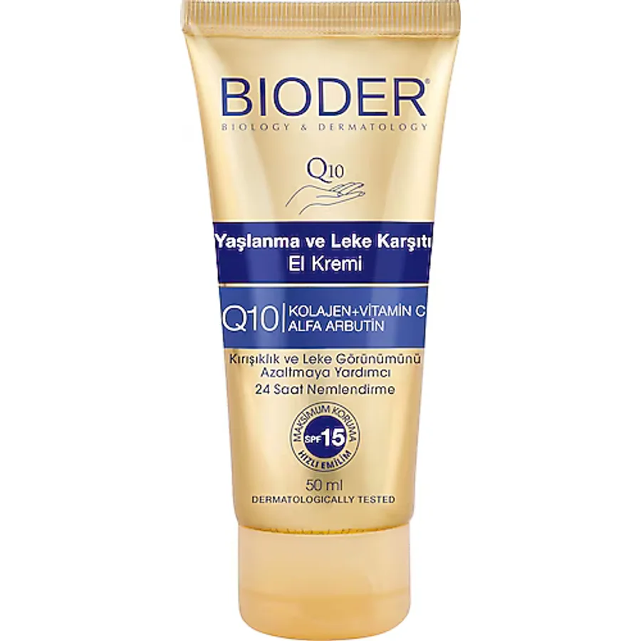 Bioder Yaşlanma ve Leke Karşıtı El Kremi 50 ml