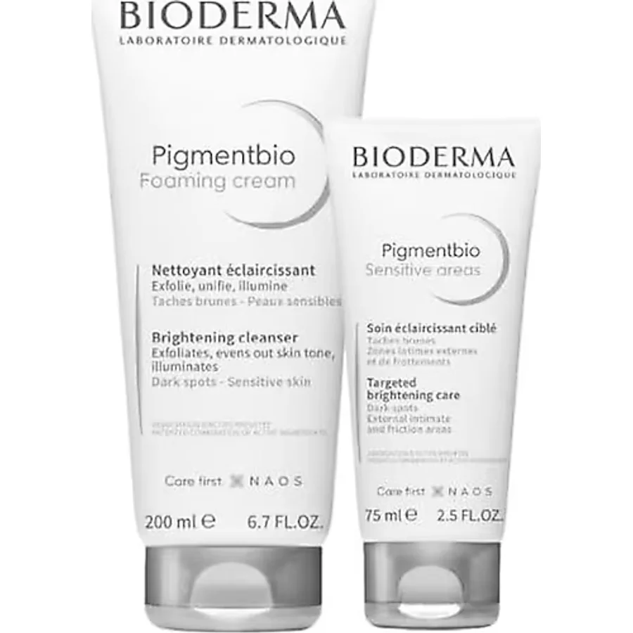 Bioderma Pigmentbio Sensitive Areas 75 ml + Pigmentbio Foaming Cream 200 ml Set