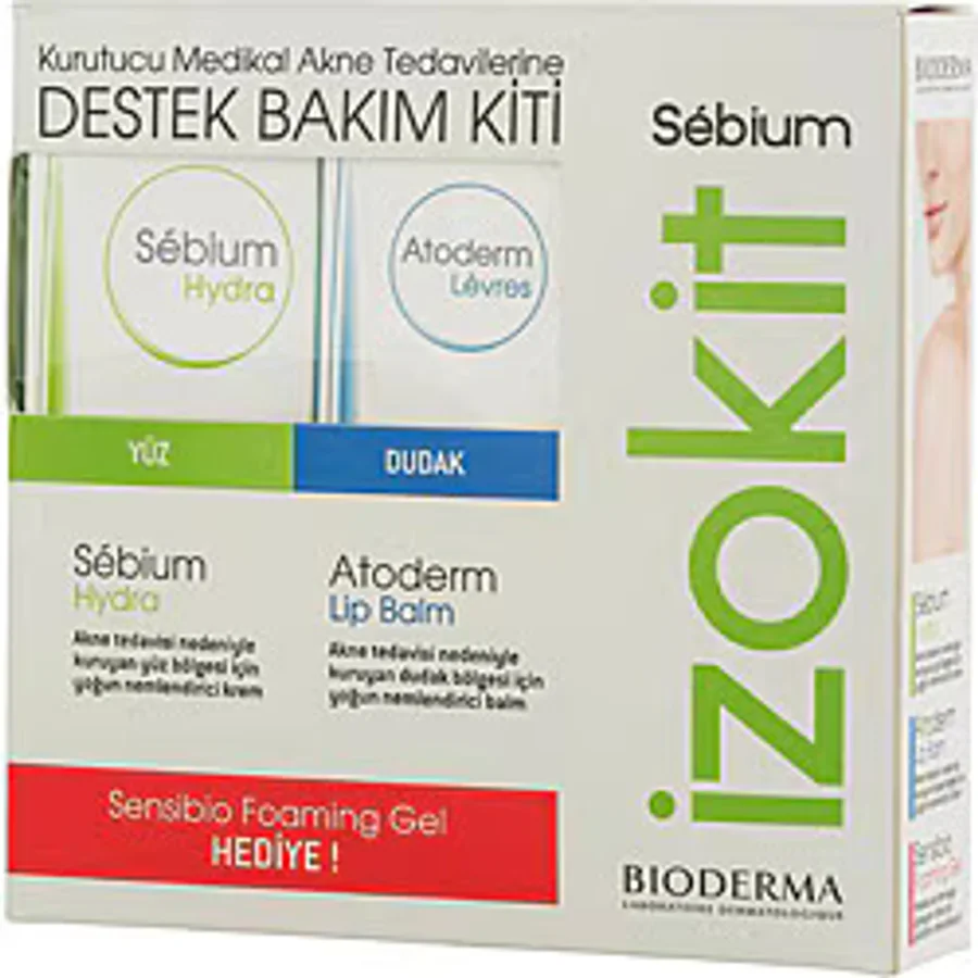 Bioderma Sebium Hydra 40 ml + Atoderm Lip Balm 15 ml Set