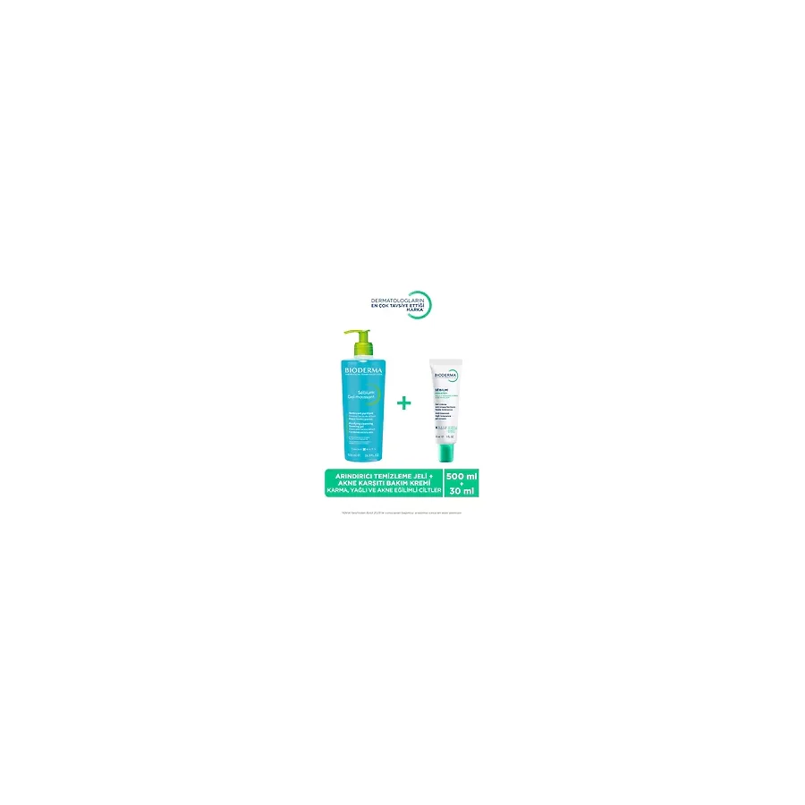 Bioderma Sebium Kerato Karşıtı Bakım Kremi 30ml & Yüz Vücut Temizleme Jeli 500ml