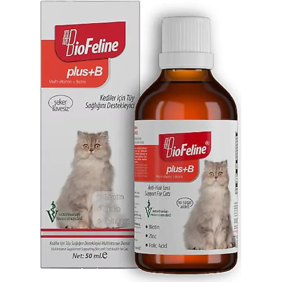 Biofeline Plus+B Kediler için 50 ml Damla