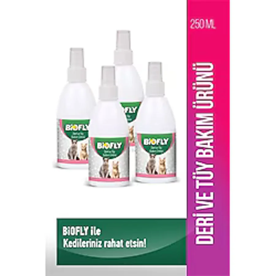 Biofly 250 ml 4'lü Kedi Köpek Bit Pire İlacı