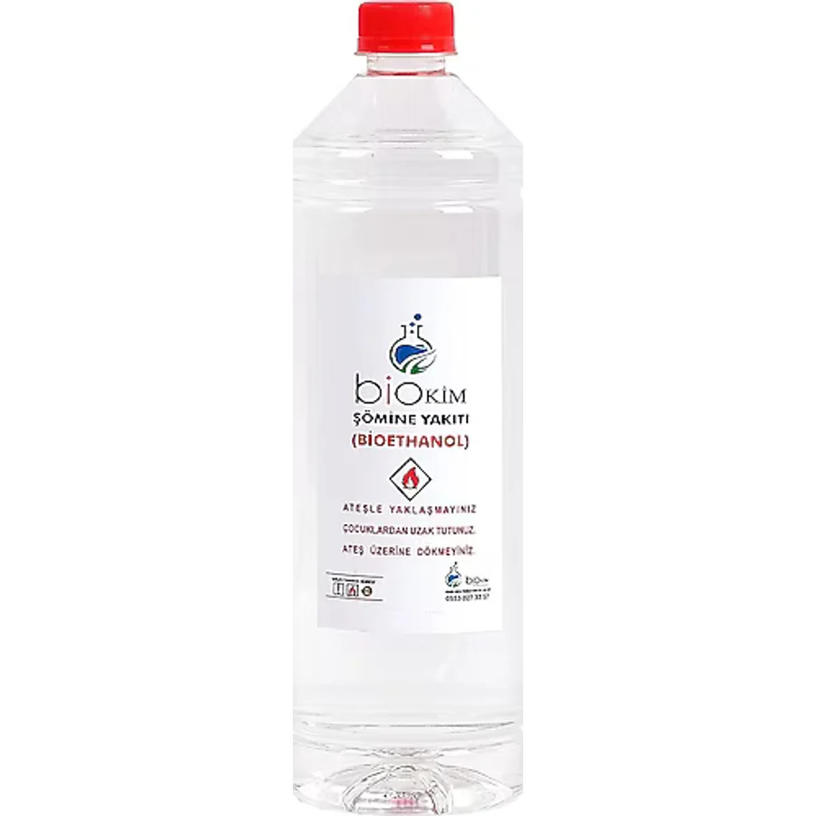 BİOKİM Şömine Yakıtı 1 Lt Bacasız Tip Bioethanol