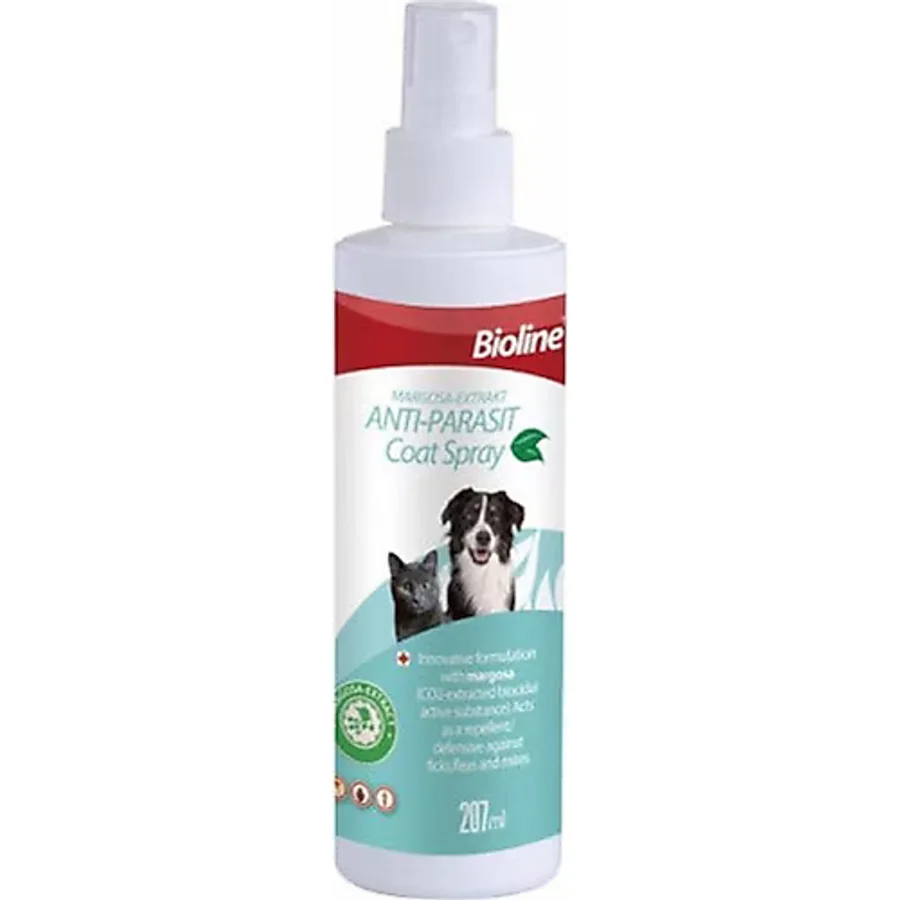 Bioline Bitkisel Pire Uzaklaştırıcı 207 ml Kedi Köpek Deri Bakım Spreyi