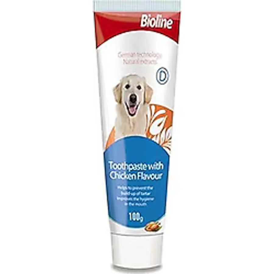 Bioline Tavuk Aromalı 100 gr Köpek Diş Macunu