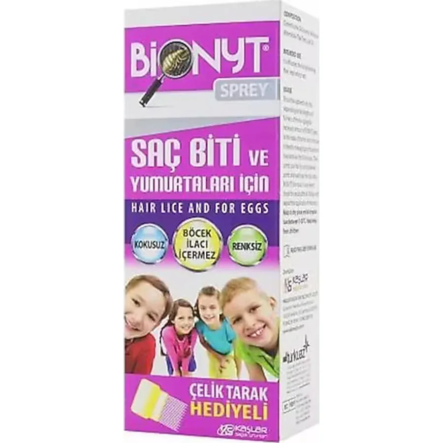 Bionyt Saç Biti ve Yumurtaları İçin Sprey Tarak Hediyeli 100 ml