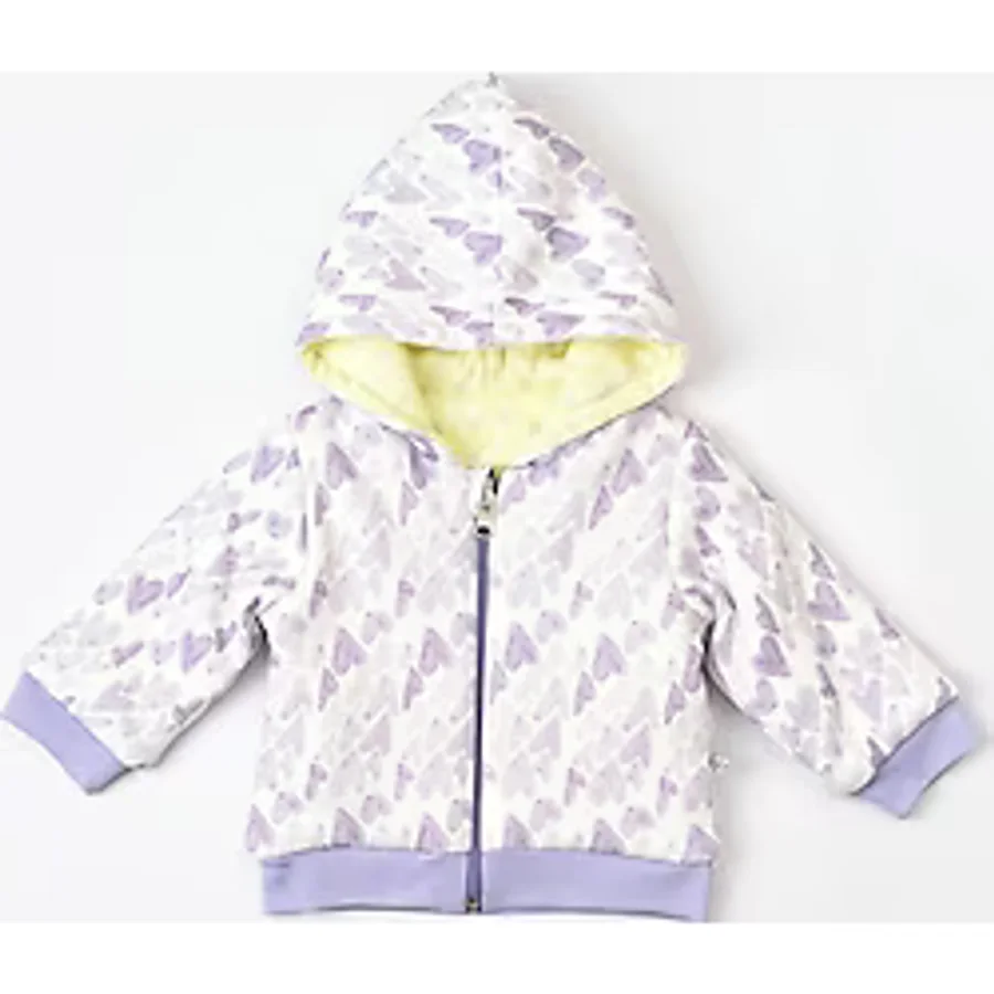 Biorganic Baby Kız Bebek Fermuarlı Ceket Lila 61456 - 3 - 6 Ay