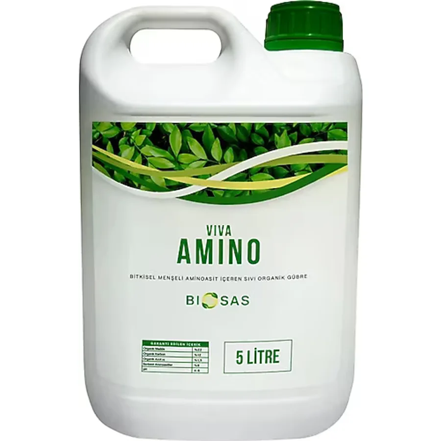 Biosas Viva Amino 5 Ltbitkisel Menşeli Aminoasit İçeren Sıvı Organik Gübre