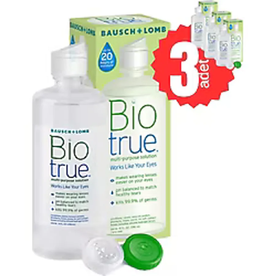 Biotrue 300 ml 3 Adet Lens Solüsyonu