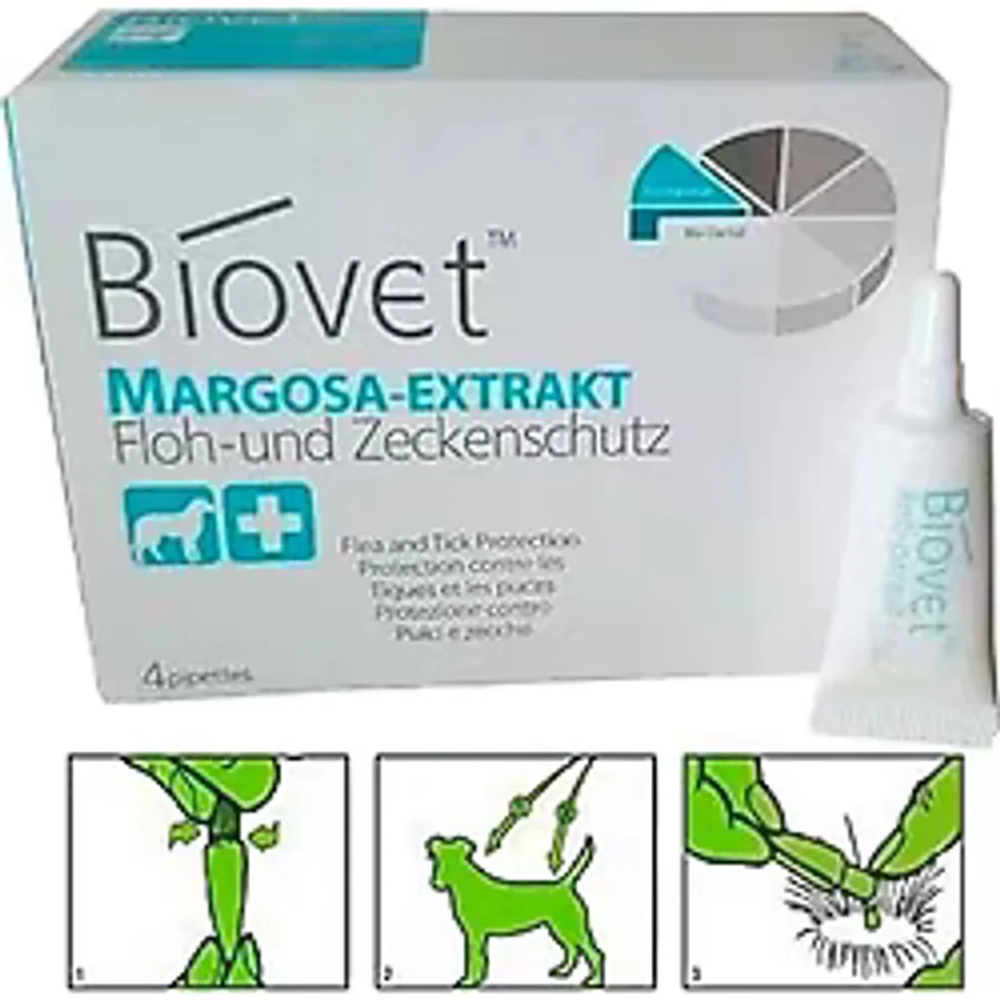 Biovet Bitkisel Kucuk İrk Kopek Pire Kene Damlasi 4'Lu
