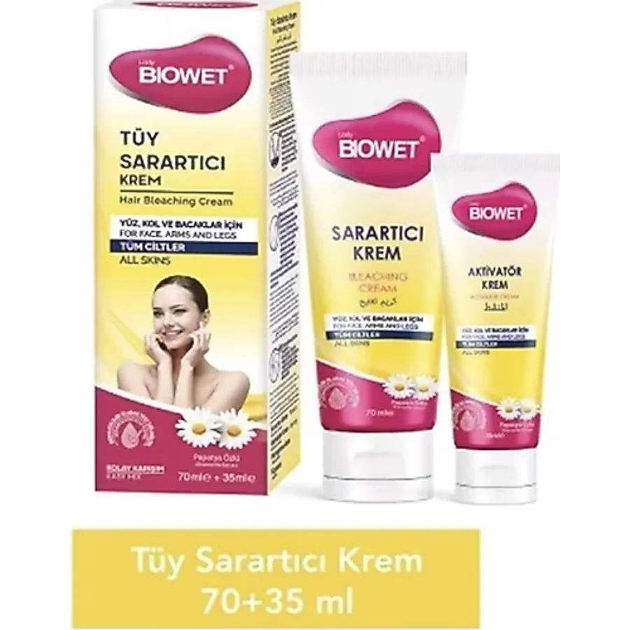 Biowet Tüy Sarartıcı Krem 70+35Ml Tüm Cilt