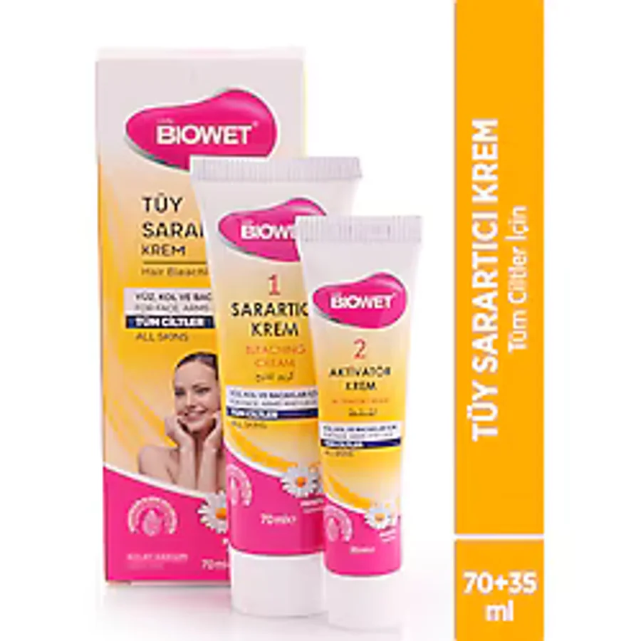 biowet TÜY SARARTICI KREM 70ML+35ML TÜM CİLTLER