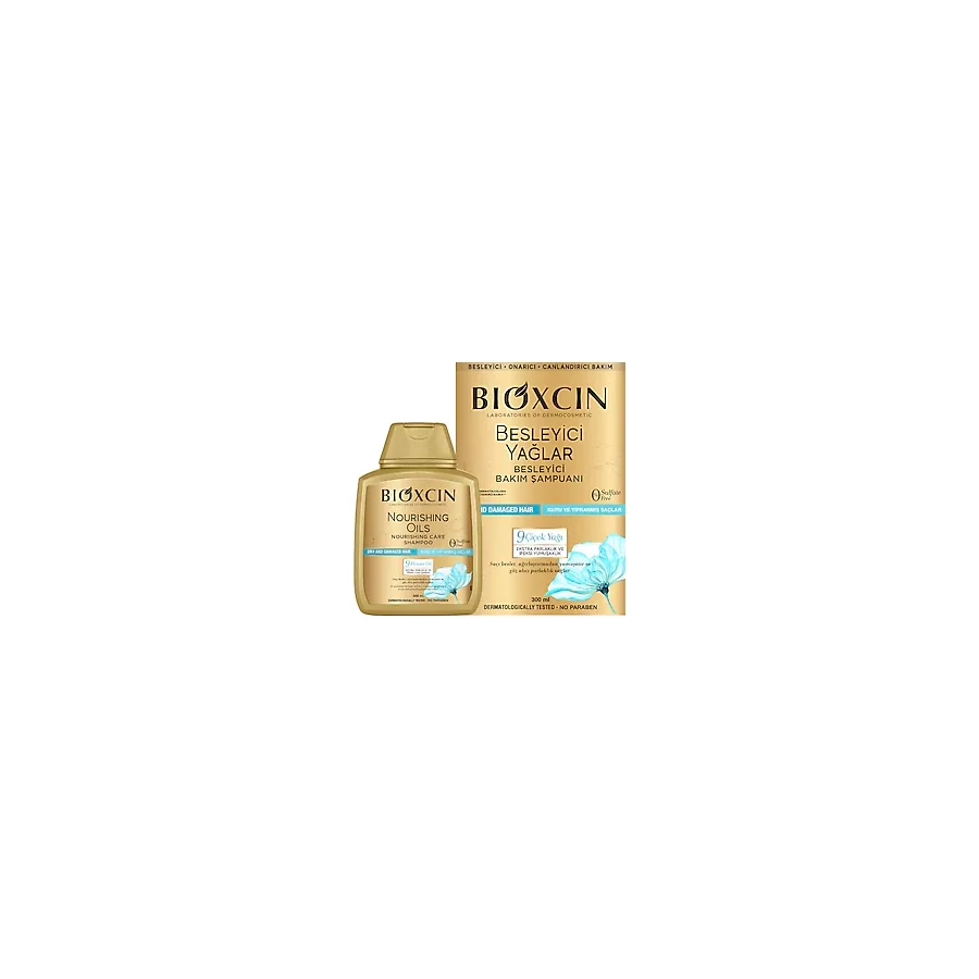 Bioxcin Besleyici Yağlar Kuru ve Yıpranmış Saçlar için 300 ml Şampuan