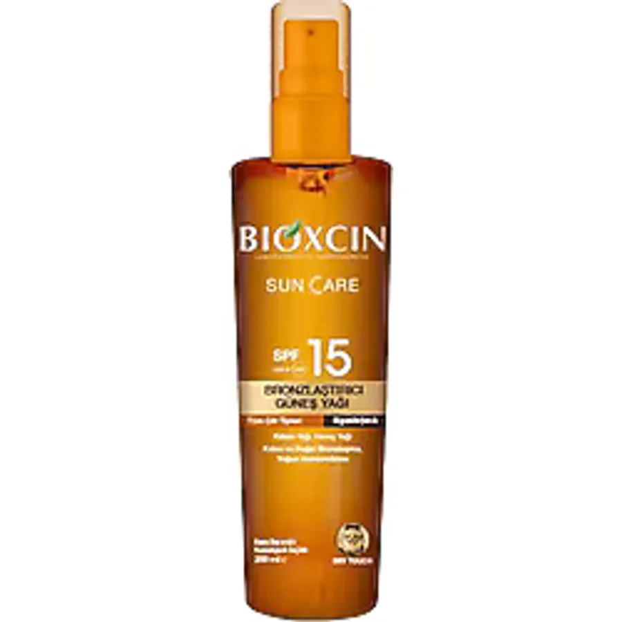 Bioxcin Sun Care 200 ml 15 Faktör Bronzlaştırıcı Yağ