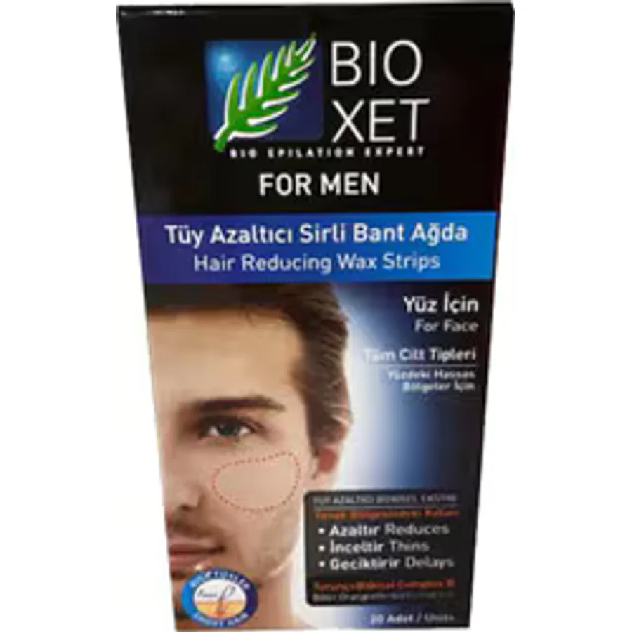 Bioxet For Men Yüz için 20'li Erkek Ağda Bandı
