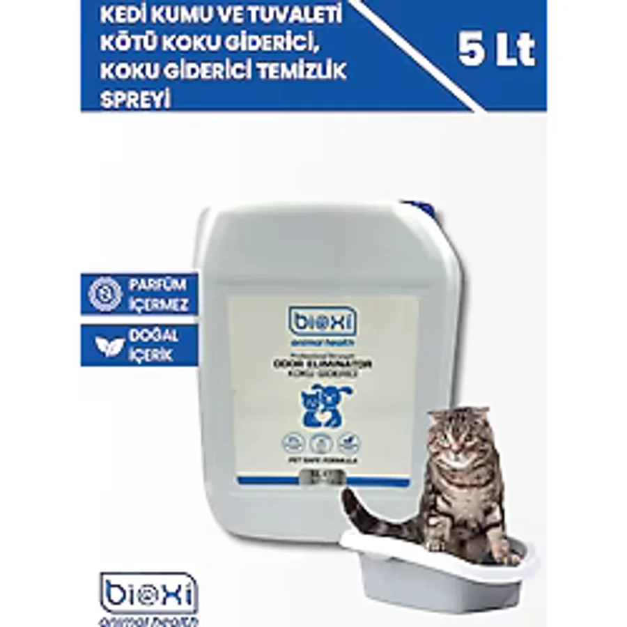 Bioxi Evcil Hayvanlar İçin Koku Giderici Dezenfektan 5 Lt %100 Doğal Ve Güvenli Çözüm