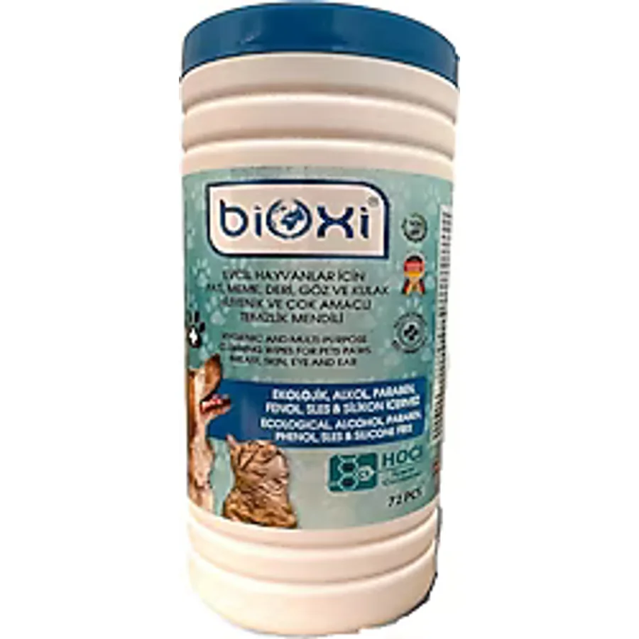 Bioxi Pet Temizleme Mendili 72'li