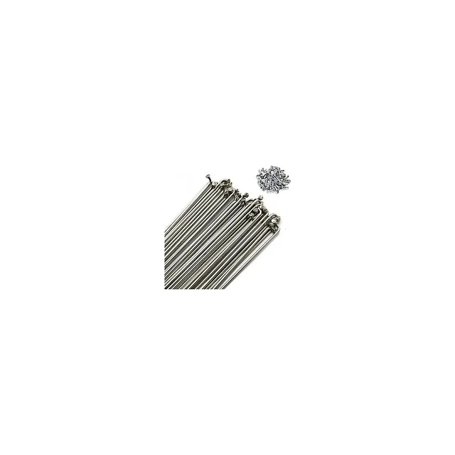 Bisiklet 24X195 Jant Teli 2Mm X 236 [36 Adet] Sılver
