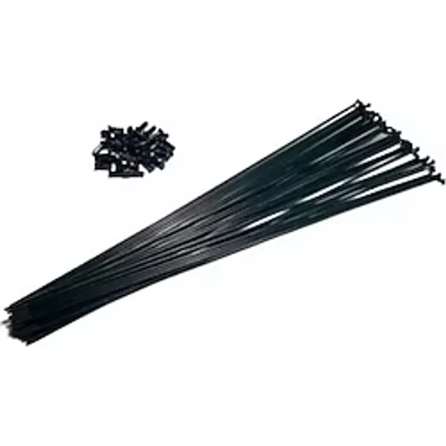 Bisiklet 26 Jant Teli 2 MM X 255 Çift Kat Jantlar Siyah 36 Adet