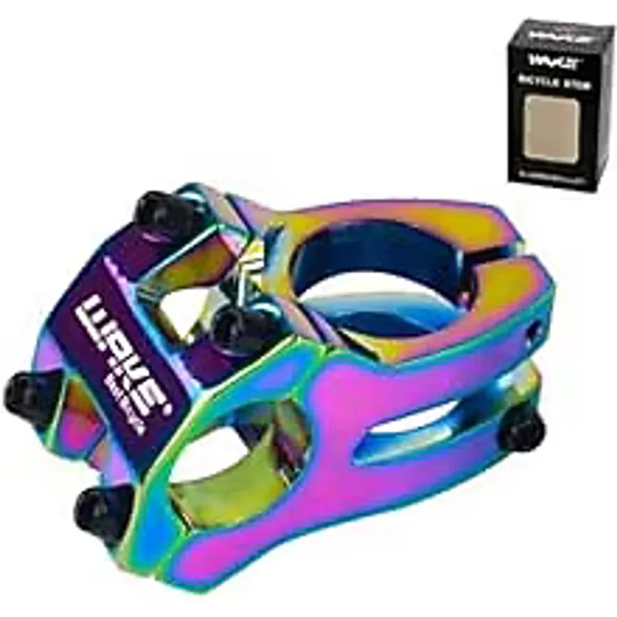 Bisiklet Kısa Gidon Boğazı Wake Alüminyum Rainbow Rengarenk Yedek Parça 31,8Mm