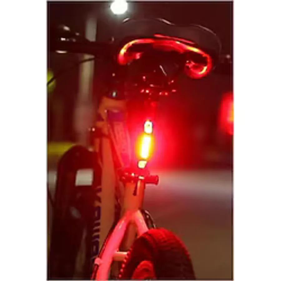 Bisiklet Led Lamba Su Geçirmez Güvenlik Uyarı Arka Lamba Işığı Usb Şarj Edilebilir Parlak
