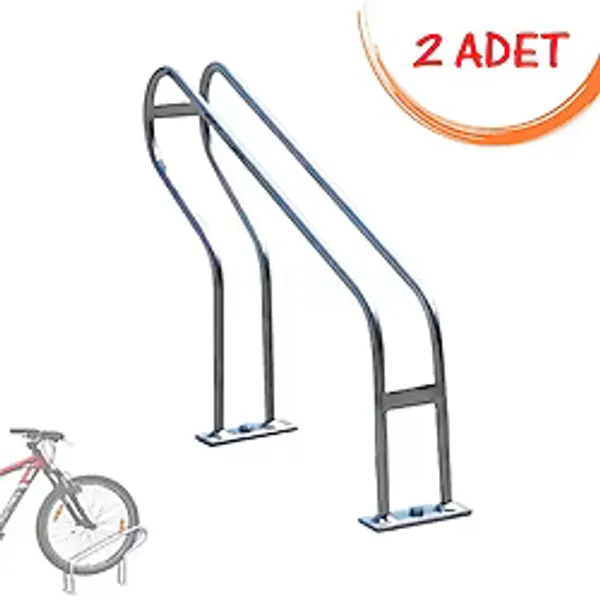 Bisiklet Parkı Tekli Ucuz Bisiklet Park Alanı Demiri Tekli Bisiklet Park Yeri 2 Adet Siyah