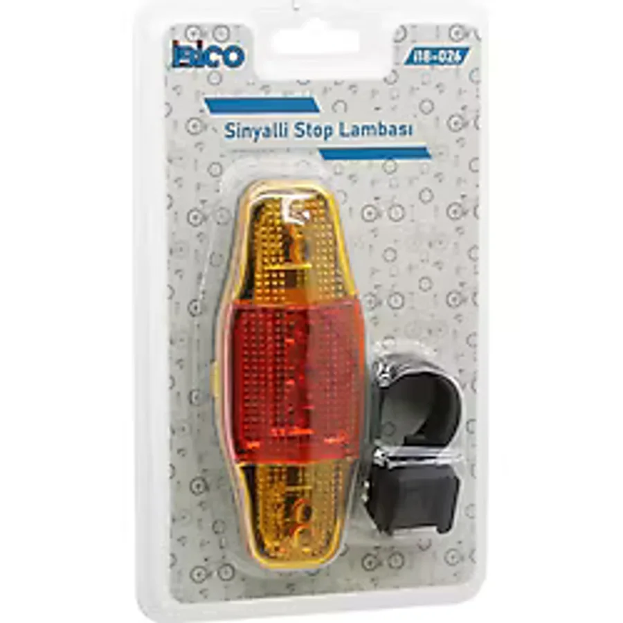 BİSİKLET STOP LAMBASI SİNYALLİ PİLLİ (2818)