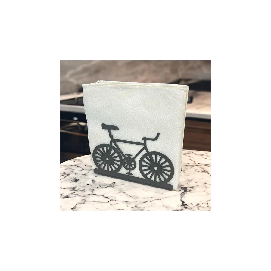 BİSİKLET TEMALI METAL PEÇETELİK BLACK
