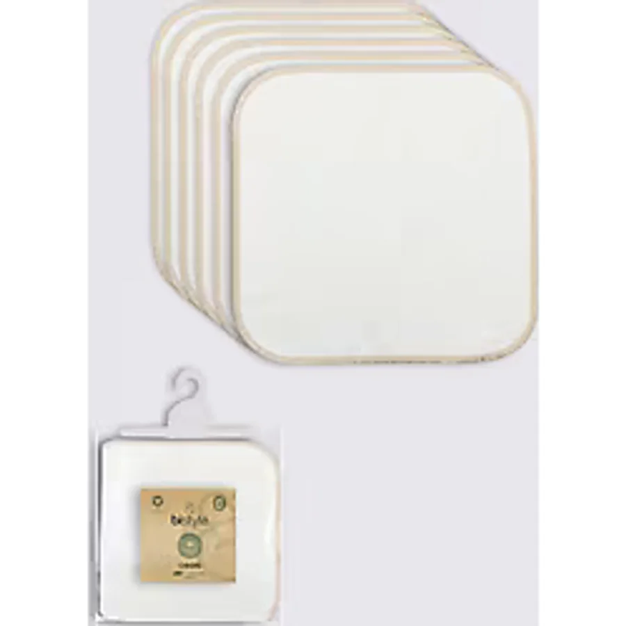 Bistyle Organik 28x28 6'lı Penye Mendil 90103 Ekru Ekru