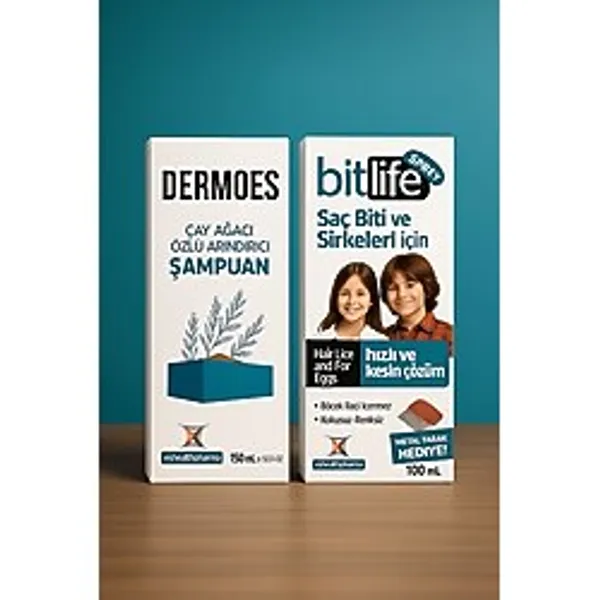 Bit Life Spreyi 100 Ml + Bit Life Şampuanı 100 Ml Demir Tarak Hediyeli Kofre