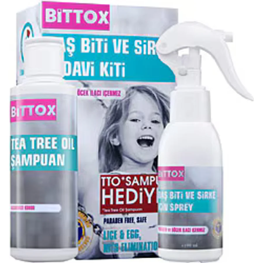 Bittox Bit Spreyi 100 ml + TTO Şampuan 150 ml Tedavi Kiti
