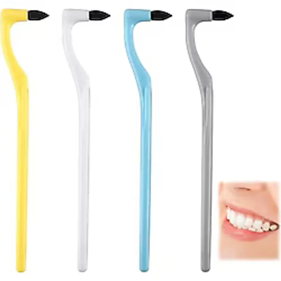 BIVOFU 4 adet diş taşı çıkarıcı, diş fırçası leke çıkarıcı, diş parlatıcı, diş taşı çıkarıcı seti, profesyonel diş bakım kiti, ev ve renk değişikliği temizleme, karışık renkler