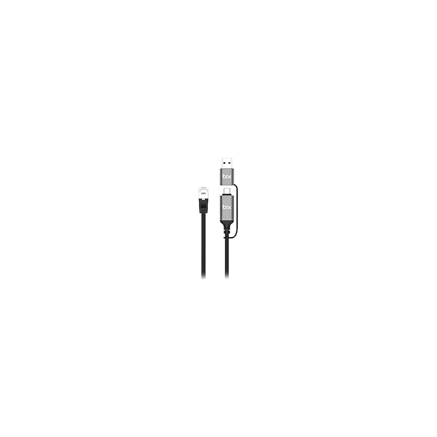 Bix C6ac15 Type-C & Usb-A To Rj45 Ethernet Dönüştürücü 1000Mbps Gigabit Thunderbolt 3/4/5 Cat6 Kablo 1.5 Metre