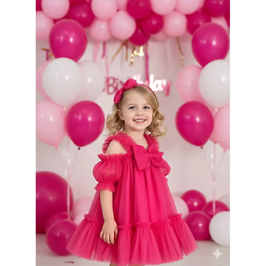 BİYA BABY kız çocuk ve bebek tül doğum günü özel gün elbisesi tütü elbise