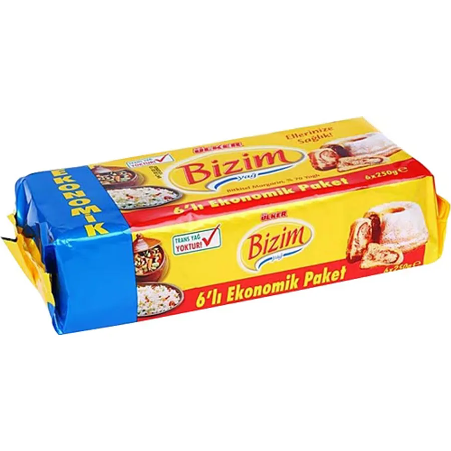 Bizim 250 gr 6'lı Paket Margarin