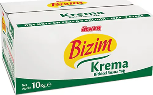 Bizim Krema Amaçlı Bitkisel Susuz Yağ 10 kg