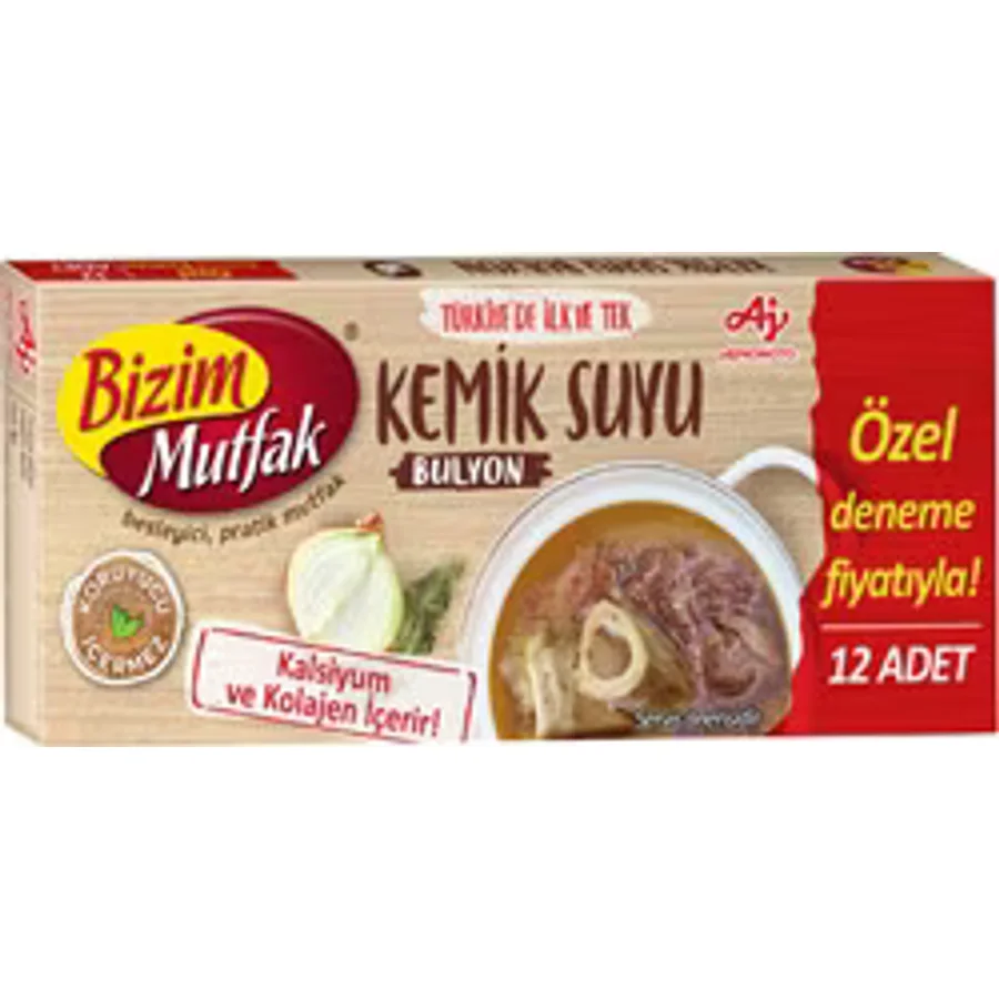 Bizim Mutfak 12'li 120 gr Kemik Suyu Bulyon