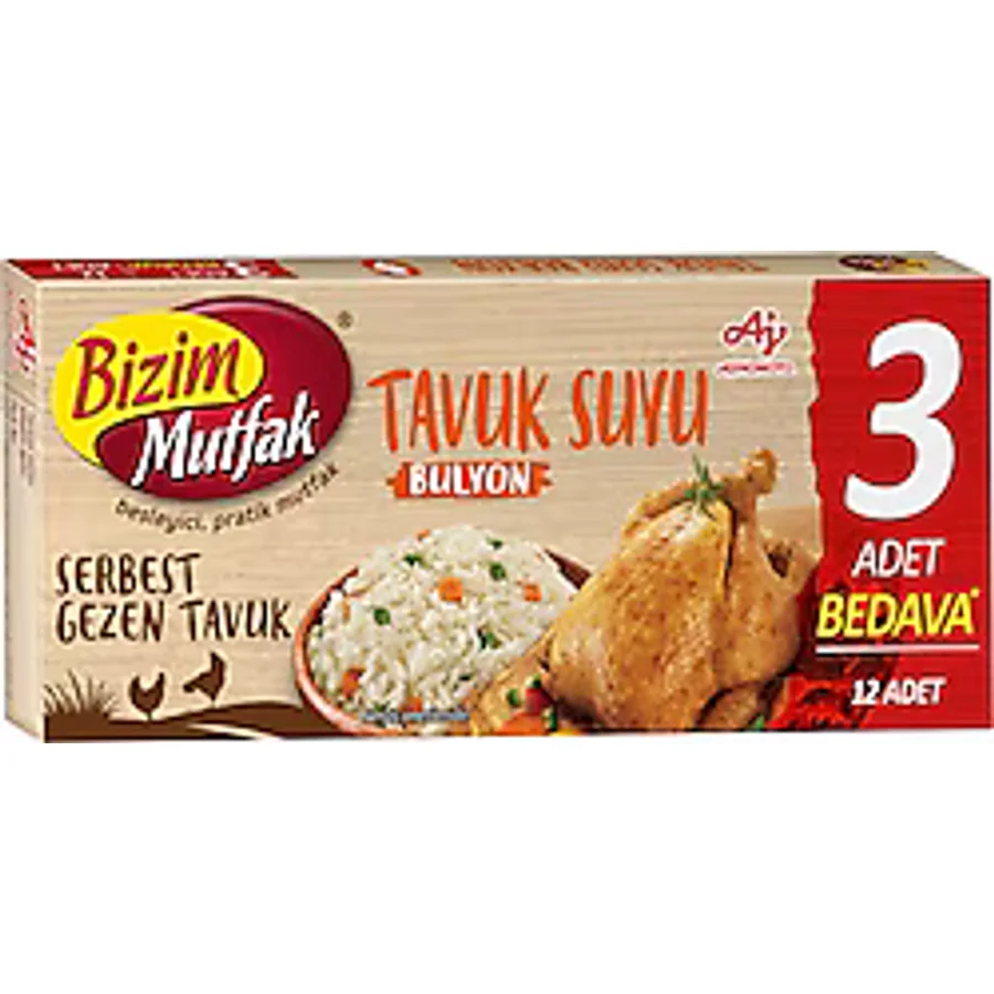 Bizim Mutfak 12'li 120 gr Tavuk Bulyon