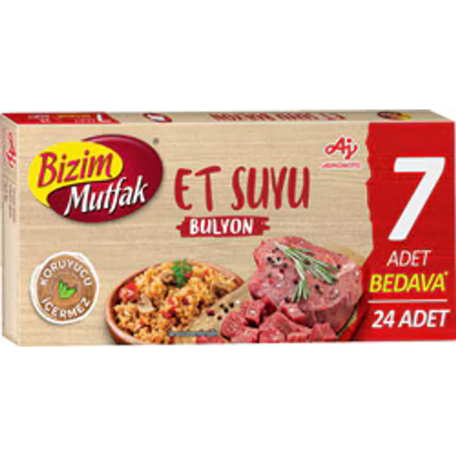 Bizim Mutfak 24'lü 240 gr Yerli Besi Et Bulyon
