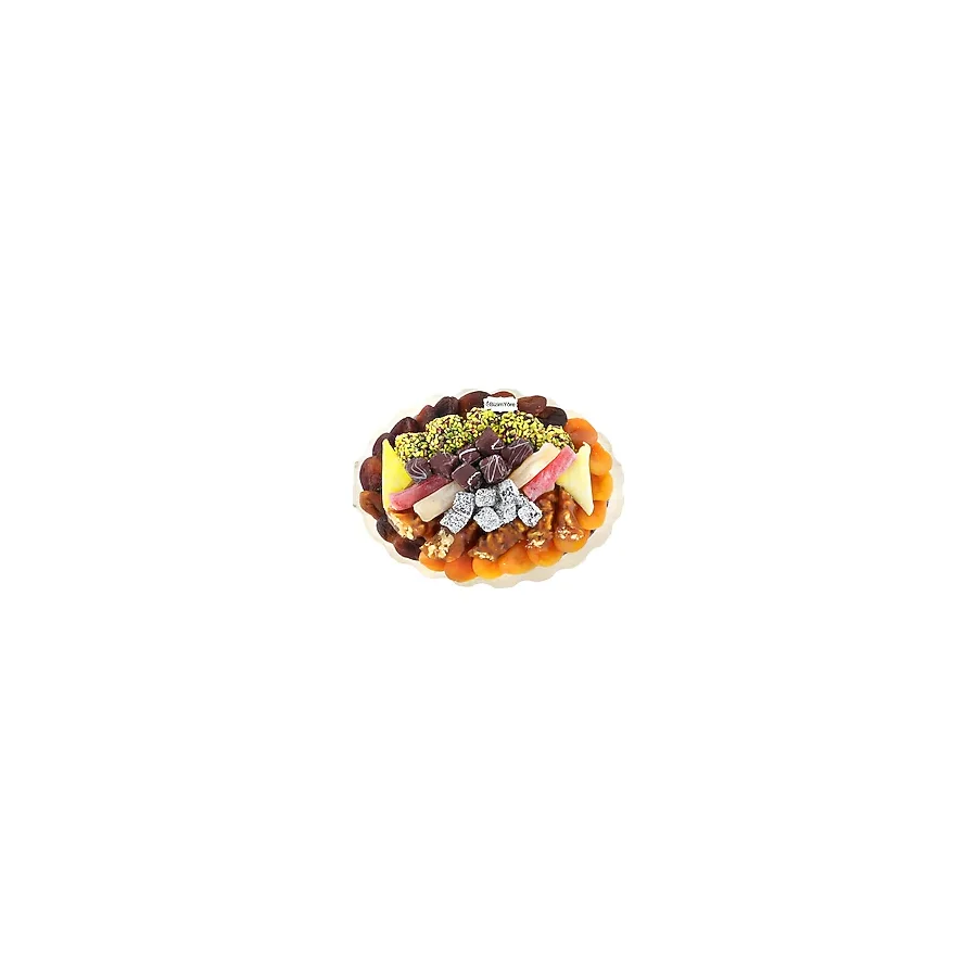 Bizim Yöre ''fiskos Yanı'' Hediyelik Lokum Çikolata Kuru Meyve Kayısı Tabağı Kutusu Sepeti 1,1 kg No 22 Bizim Yöre - 1,04 kg