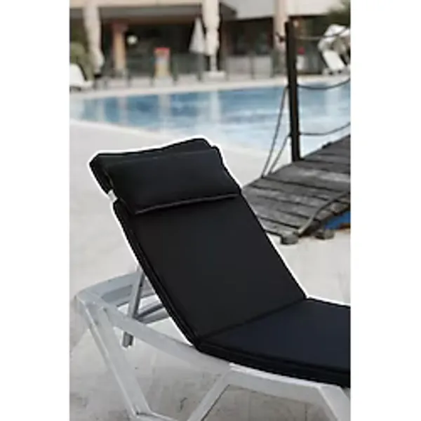 BK Exclusive Poolio Şezlong Minderi 5 cm - Siyah